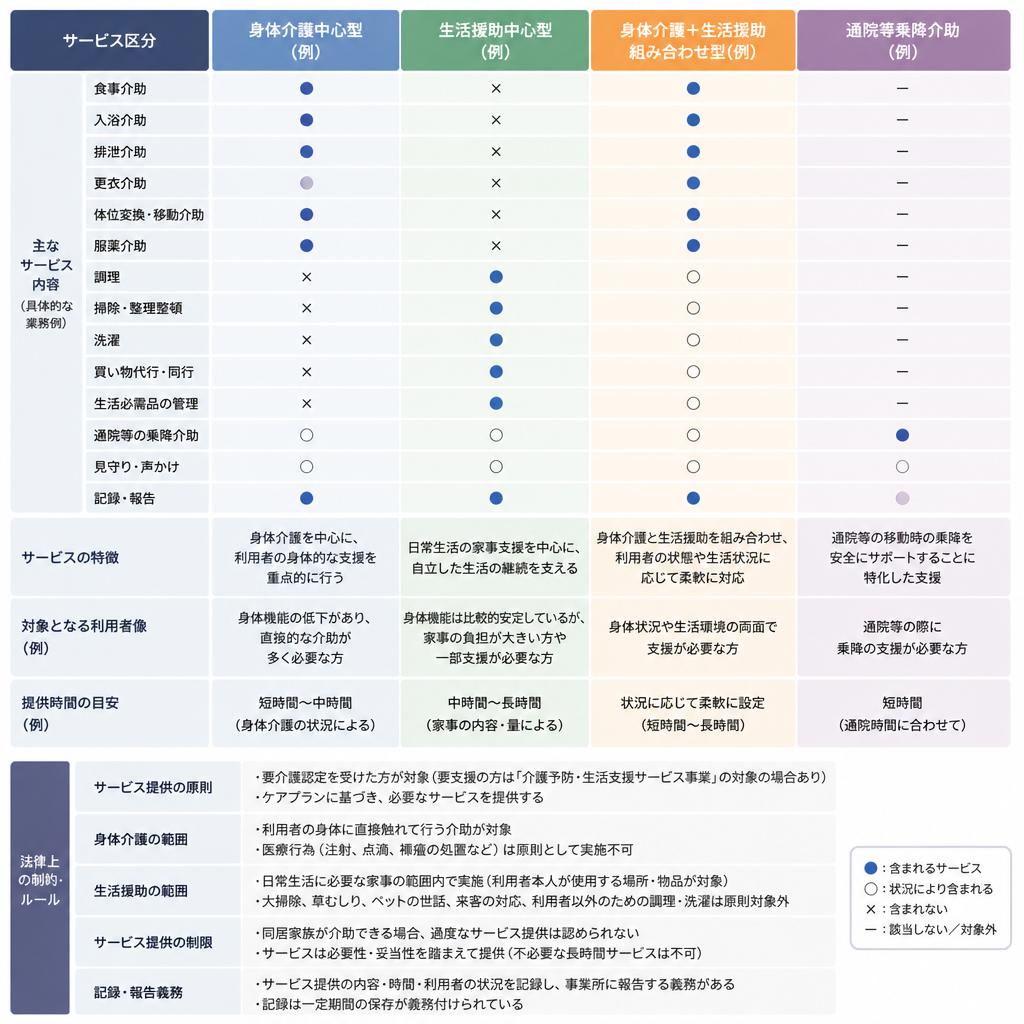 2. 「頼めること」と「頼めないこと」